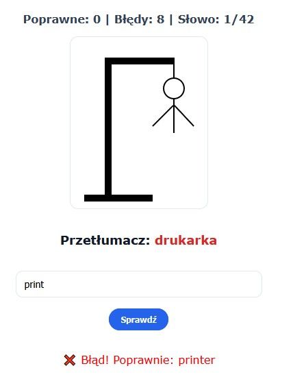 Błędna odpowiedź
